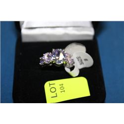 LADIES LAB PINK TOPAZ RING ON CHOICE : SZ 9