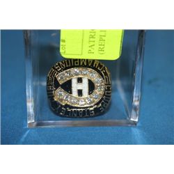 PATRICK ROY STANLEY CUP RING (REPLICA)