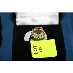 LADIES LAB CHAMPAGNE TOPAZ RING ON CHOICE : SZ 7