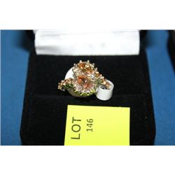 LADIES LAB CHAMPAGNE TOPAZ RING ON CHOICE : SZ 8