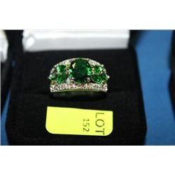 LADIES DESIGNER LAB PERIDOT RING ON CHOICE : 10