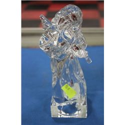 MIKASA FULL LEAD CRYSTAL ANGEL W/ VIOLIN