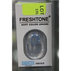 FRESH TONE SOFT COLOUR LENSES ON CHOICE: PURE BLUE