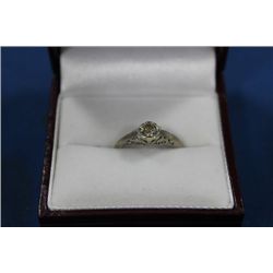 .3 CT CHOCOLATE DIAMOND & WHITE GOLD RING