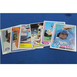 1973 TOPPS BASEBALL CARDS X5