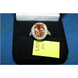 LADIES LAB CHAMPAGNE TOPAZ RING ON CHOICE : SZ 7