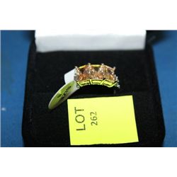 LADIES LAB CHAMPAGNE TOPAZ RING ON CHOICE : SZ 8