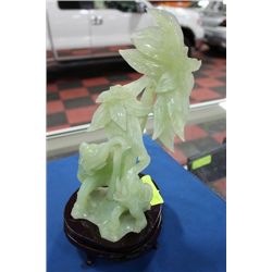 GENUINE JADE ELEPHANT SCULPTURE