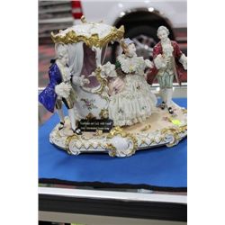 UNTERWEISSBACH PORCELAIN GENTLEMAN AND LADY COACH