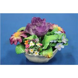 ENGLISH BONE CHINA FLOWER ORNAMENT ON CHOICE