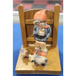 HUMMEL FARM BOY GERMAN FIGURINE