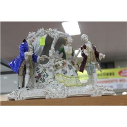 GERMAN PORCELAIN CAR FIGURINE