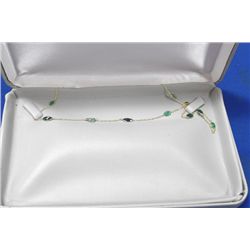 14 KT GOLD EMERALD (3.76CTS) NECKLACE