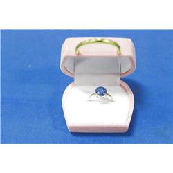 14 KT GOLD SAPPHIRE (1.00CTS) RING