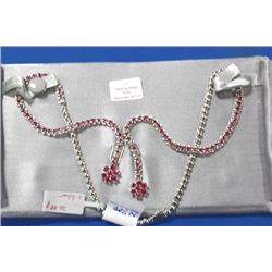 STERLING SILVER RUBY NECKLACE