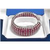 Image 1 : STERLING SILVER RUBY BANGLE BRACELET