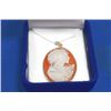Image 1 : 14 KT GOLD CAMEO PENDANT NECKLACE