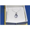 Image 1 : 14 KT GOLD TANZANITE AND DIAMOND NECKLACE