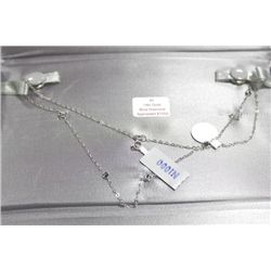 10 KT GOLD BLUE DIAMOND (0.45CTS) NECKLACE