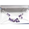 Image 1 : 10 KT GOLD AMETHYST NECKLACE