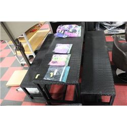 VINYL RATTAN PICNIC TABLE