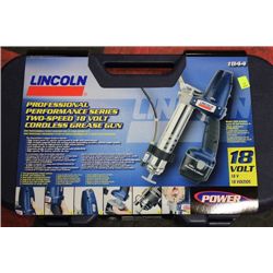LINCOLN PROFESSIONAL 2 SP 18 VOLT CORDLESS GREASE