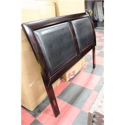 QU SIZE LEATHERETTE PADDED HEADBOARD