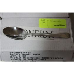 BOX W 3 DOZEN ONEIDA TEASPOONS