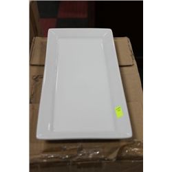 CASE OF 12 14" RECTANGULAR PLATES