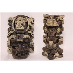 TWO(2) AZTEC ORNAMENTS