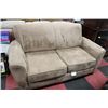 Image 1 : LIGHT BROWN MICROFIBRE LOVE SEAT
