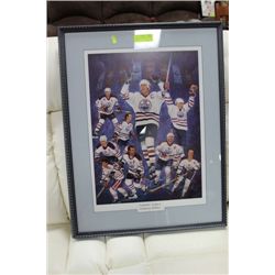 OILERS CAPTAIN'S LEGACY FRAMED PICTURE