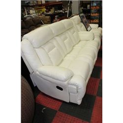 NEW WHITE LEATHER 2 PC SOFA /LOVE SEAT