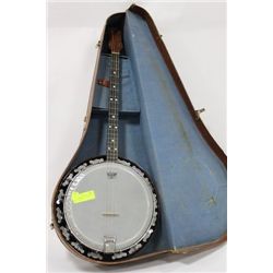 BANJO MICHIGAN 4STRING 1930'S 1940'S  WITH CASE