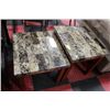 Image 1 : PAIR OF FAUX MARBLE END TABLES