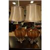 Image 1 : AMBER GLASS LAMP