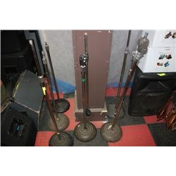 6 VINTAGE MIKE STANDS