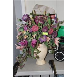 ARTIFICIAL FLOWER ARANGMENT WITH VASE