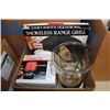 Image 1 : BOX W/ SMOKELESS RANGE GRILL/FONDUE SET/FOOD