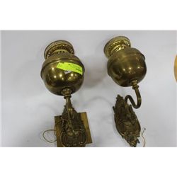 PR OF JOHN SCOTT ENGLISH WALL LAMPS
