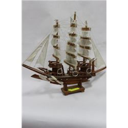 HANDMADE VINTAGE WOOD SHIP