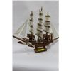 Image 1 : HANDMADE VINTAGE WOOD SHIP