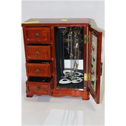 JEWELRY BOX W/ CONTENTS