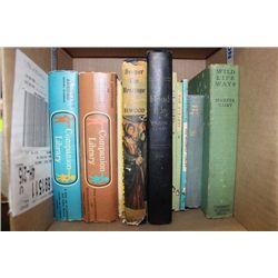 BOX OF ANTIQUE BOOKS