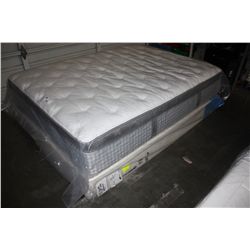SERTA QUEEN SIZE EUROTOP MATTRESS WITH BOXSPRING