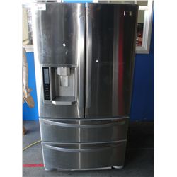 LG STAINLESS STEEL 2 DOOR 2 DRAWER STAINLESS STEEL FRIDGE WITH WATER AND ICE