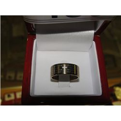 MANS LORD'S PRAYER RING  - NEW IN BOX