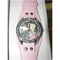 CRYSTAL STUDDED BETTY BOOP WATCH - BRAND NEW