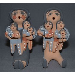 TWO JEMEZ POTTERY FIGURES