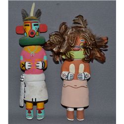 TWO HOPI KACHINAS